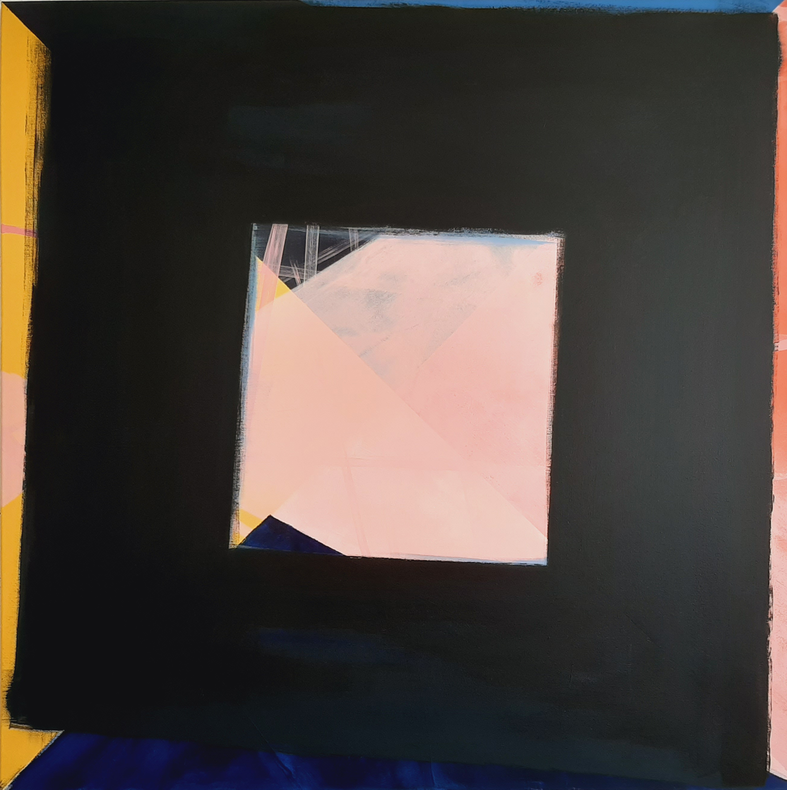 Zsofi Nagy Untitled 2018 Acrylic on canvas 100x100cm