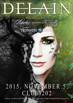 Énekesnős este a Club 202-ben: Delain, Anneke, Amberian Dawn