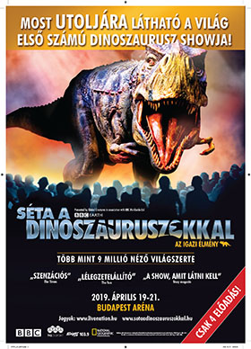 Séta a dinoszauruszokkal az Arénában